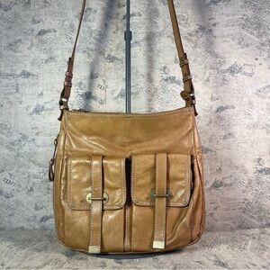 Cynthia Rowley Large Leather Messenger Bag